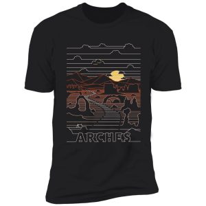 linear arches - arches national parks art shirt