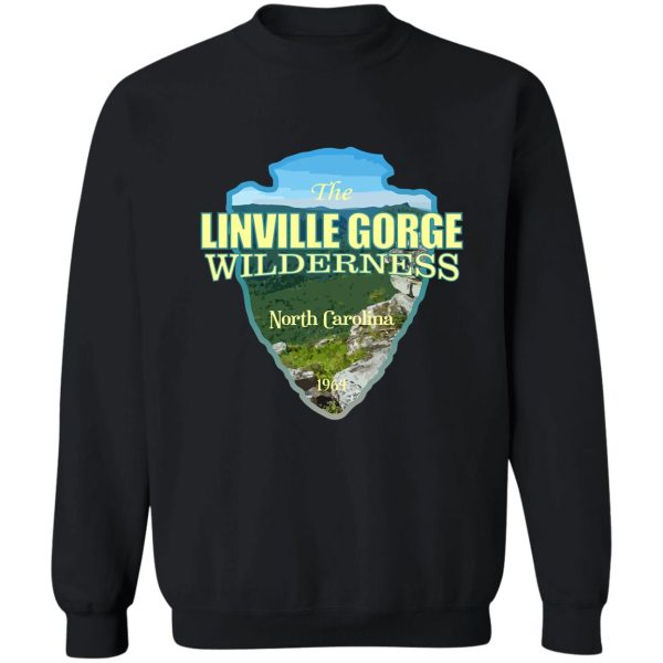 linville gorge wilderness (arrowhead) sweatshirt