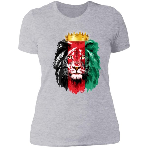 lion king afghanistan. lady t-shirt