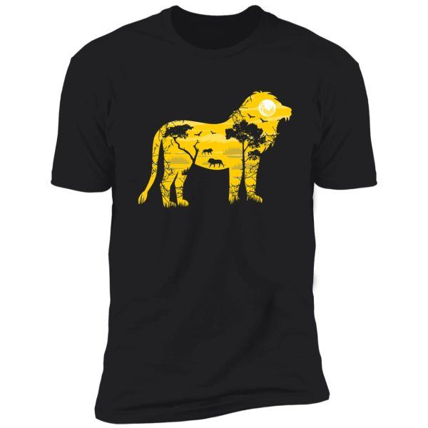 lion, nature, wilderness shirt