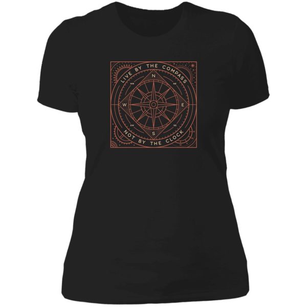 live by the compass lady t-shirt