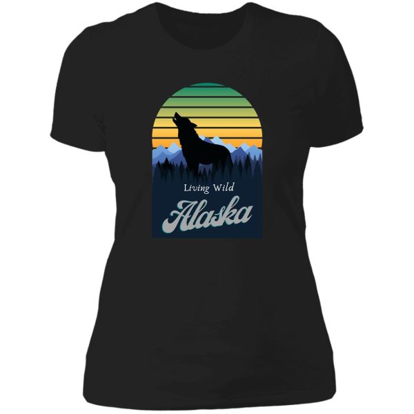 living wild alaska lady t-shirt