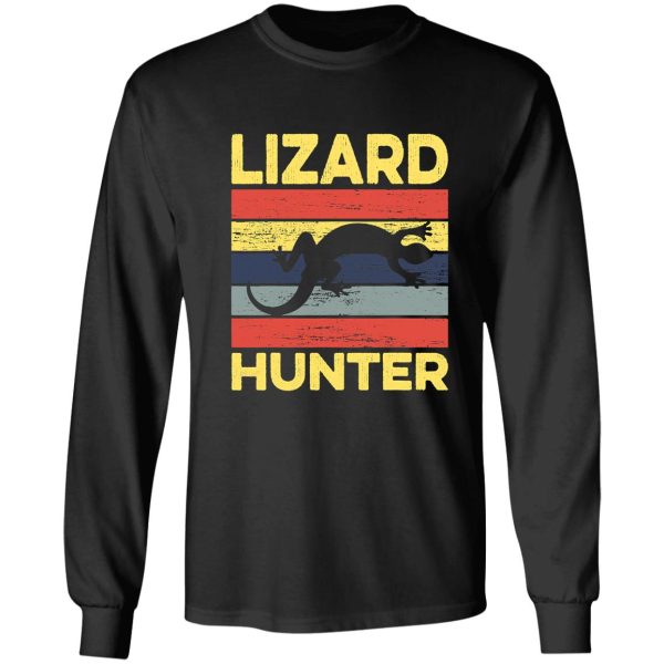 lizard hunter funny natural hunting long sleeve