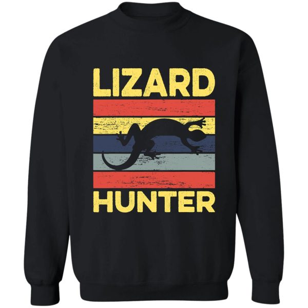 lizard hunter funny natural hunting sweatshirt