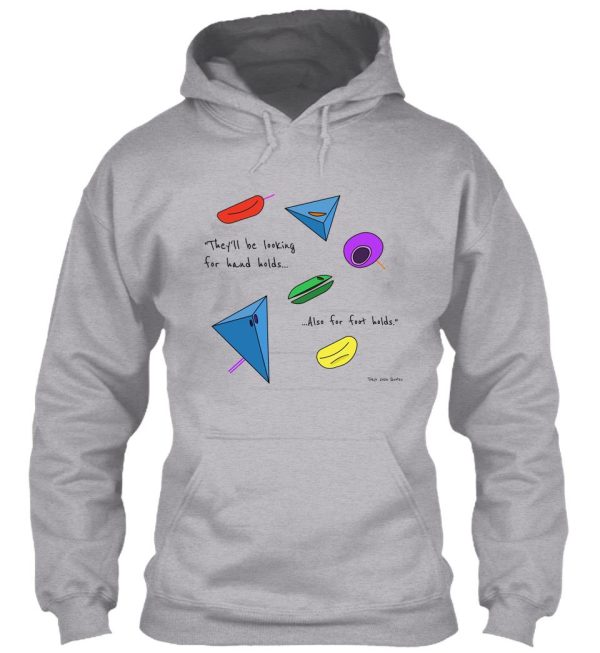 looking for hand holds... (colour) hoodie