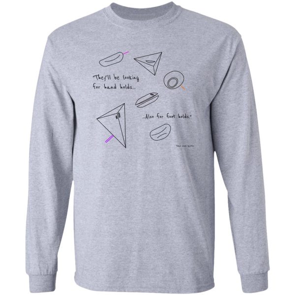 looking for hand holds... long sleeve