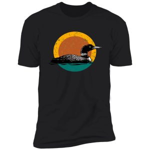loon sunset- faded look with retro colors shirt