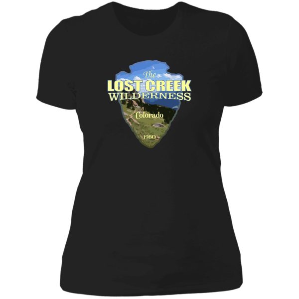 lost creek wilderness (arrowhead) lady t-shirt