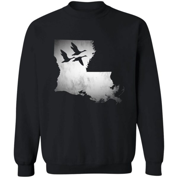 louisiana goose hunting funny natural sweatshirt