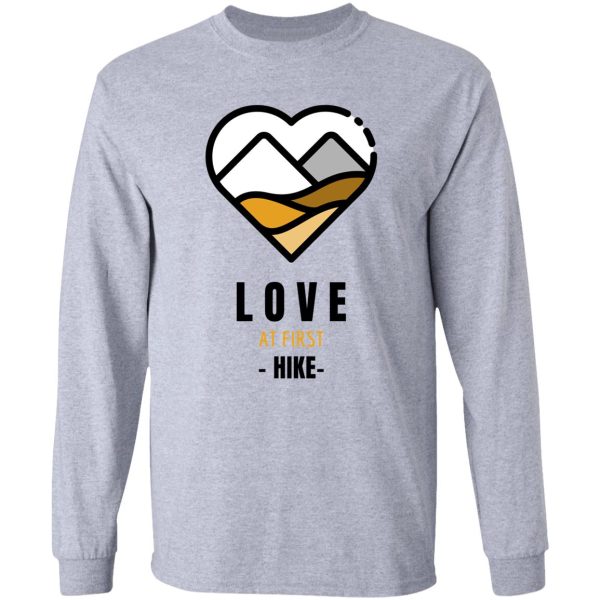 love at first hike-camping outdoor hiking gift long sleeve