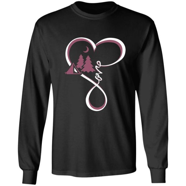 love camping heart long sleeve