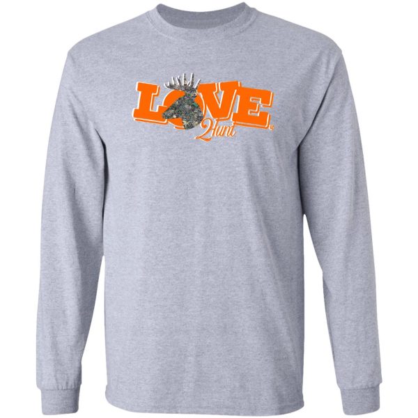 love2hunt camo buck head design long sleeve