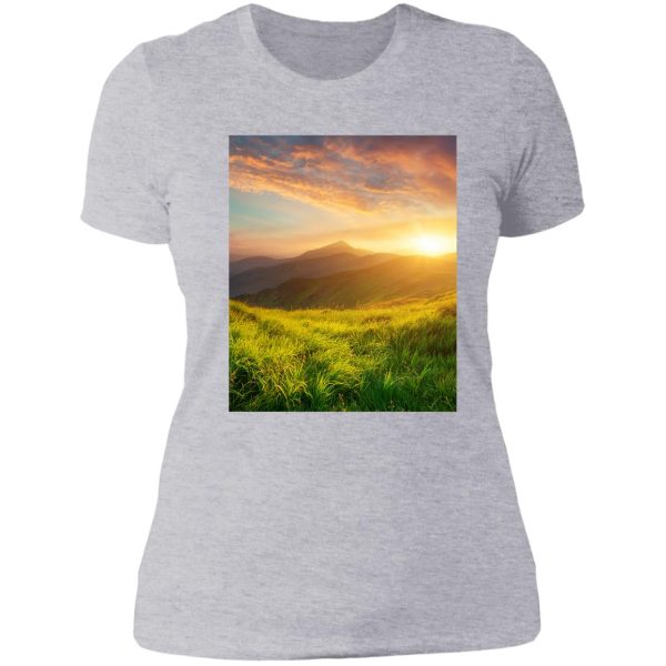 majestic mountains lady t-shirt