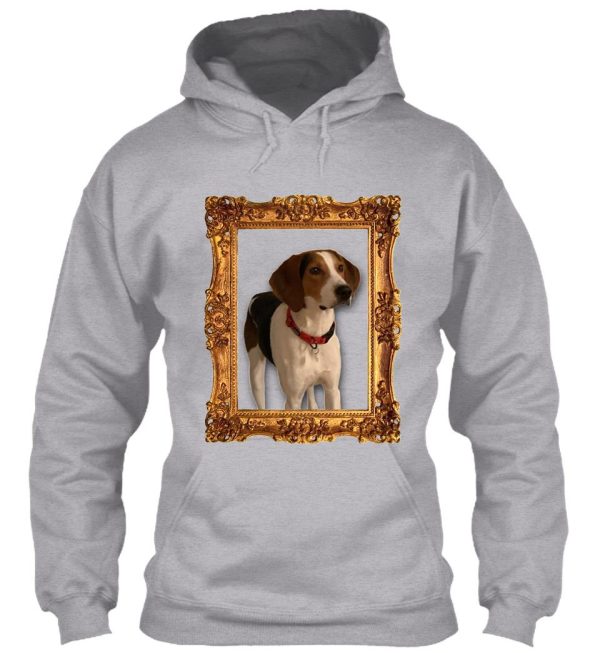 majestic treeing walker coonhound dog picture frame art tree walker hoodie