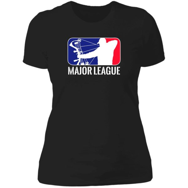 major league bow hunting lady t-shirt