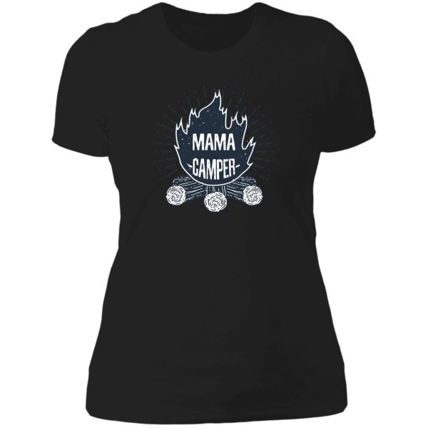 mama papa happy camper-t shirt lady t-shirt