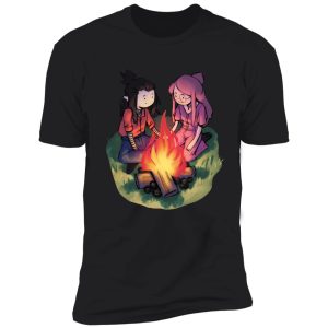 marceline and princess bubblegum sitting by the campfire shirt