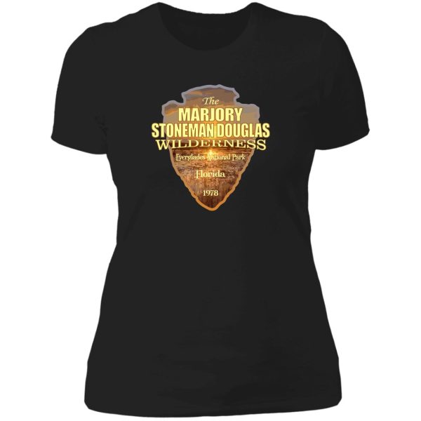 marjory stoneman douglas wilderness (arrowhead) lady t-shirt