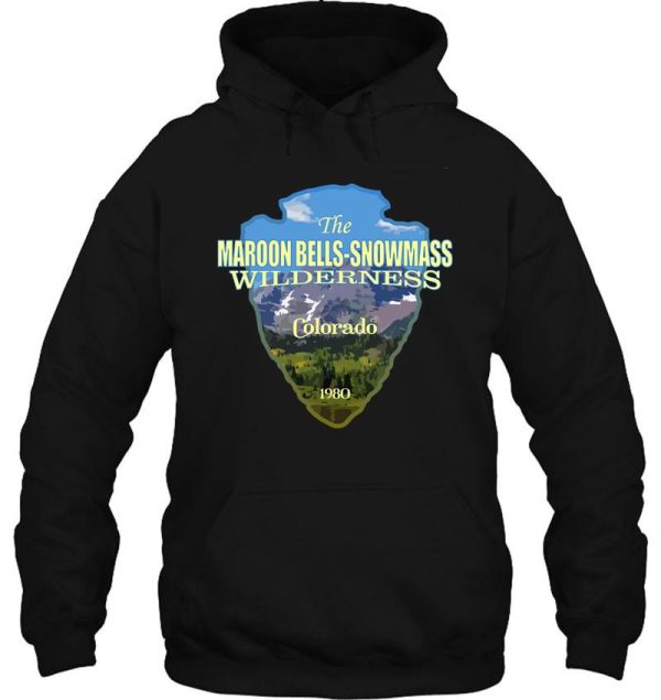 maroon bells-snowmass wilderness (arrowhead) hoodie