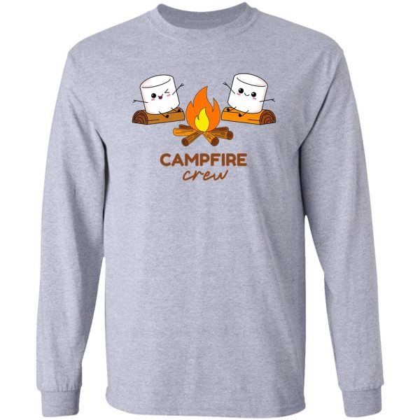 marshmallow campfire crew long sleeve