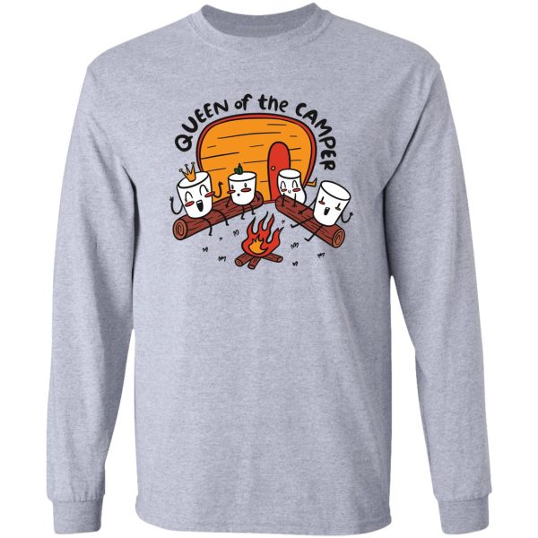 marshmallows happy camper camping lovers gift long sleeve