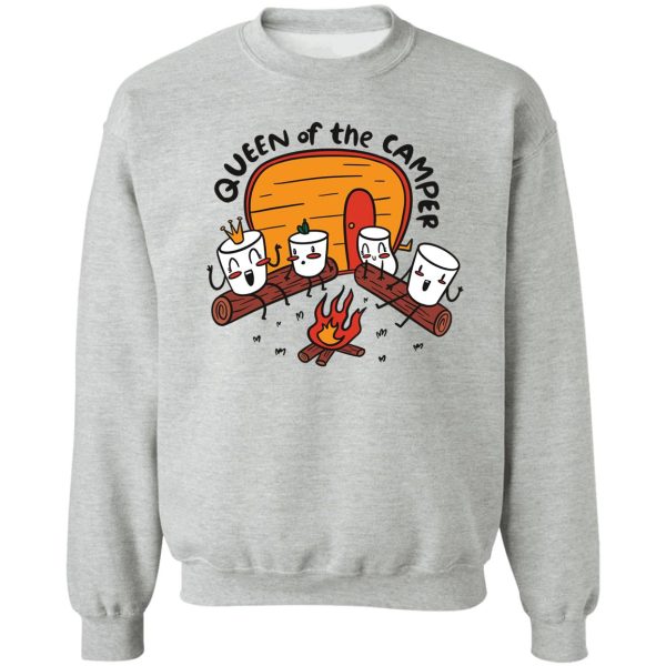 marshmallows happy camper camping lovers gift sweatshirt