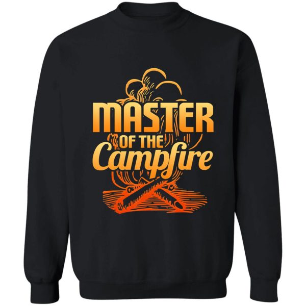 master of the campfire camping camper vintage sweatshirt