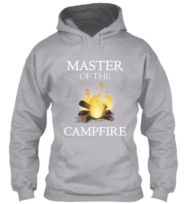 master of the campfire camping outdoor funny graphic hoodie