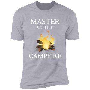 master of the campfire camping outdoor funny graphic shirt