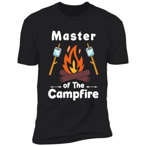 master of the campfire for camping hiking and outdoor lovers shirt