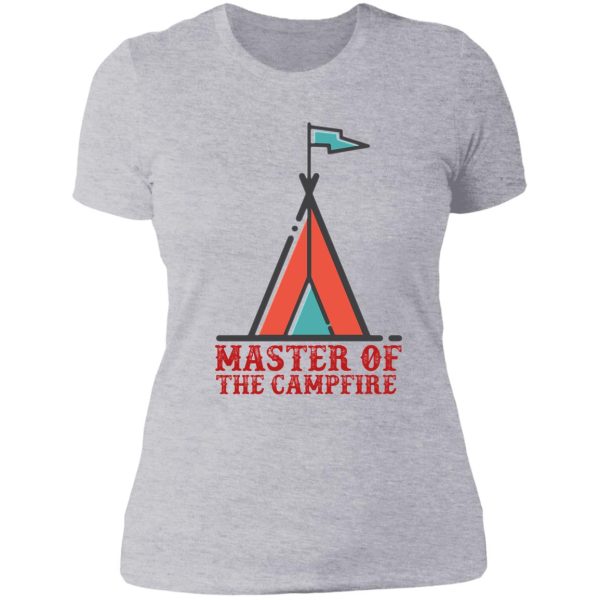 master of the campfire stickers lady t-shirt