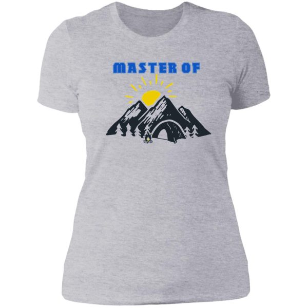 master of the campfire stickers lady t-shirt