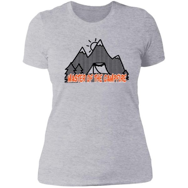 master of the campfire stickers lady t-shirt