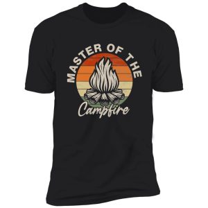 master of the campfire vintage camping camper shirt