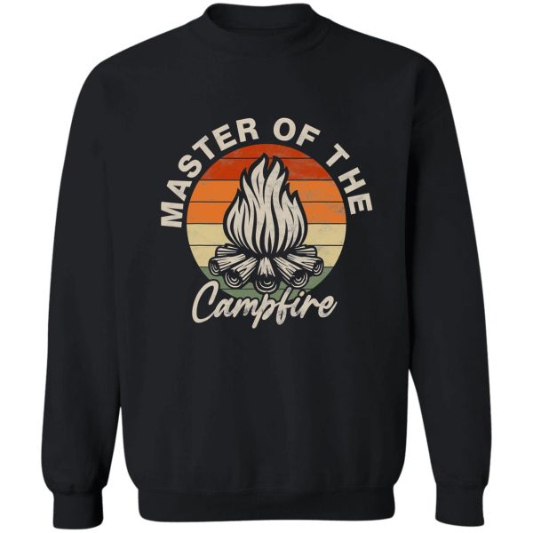 master of the campfire vintage camping camper sweatshirt