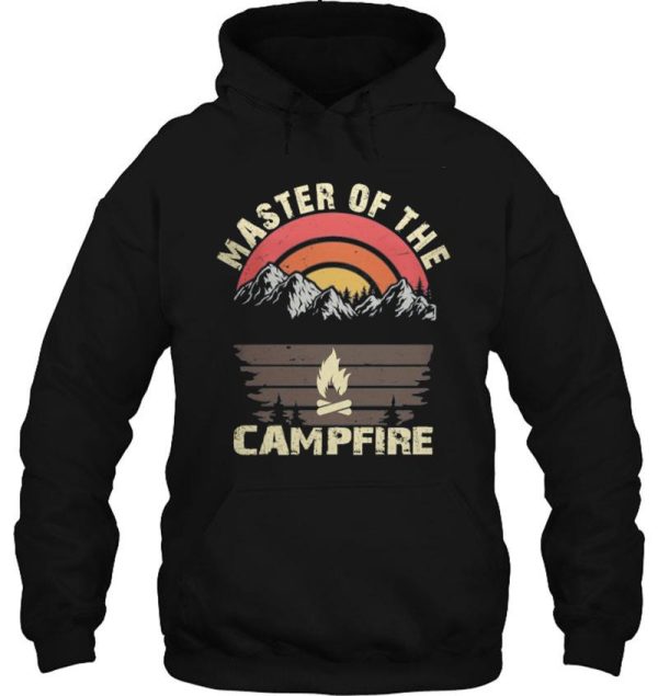 master of the campfire. mountains at sunset hoodie