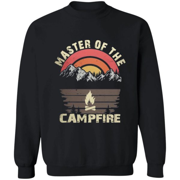 master of the campfire. mountains at sunset sweatshirt