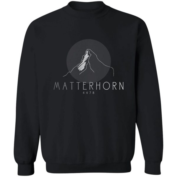 matterhorn alps hikers mountaineering sweatshirt