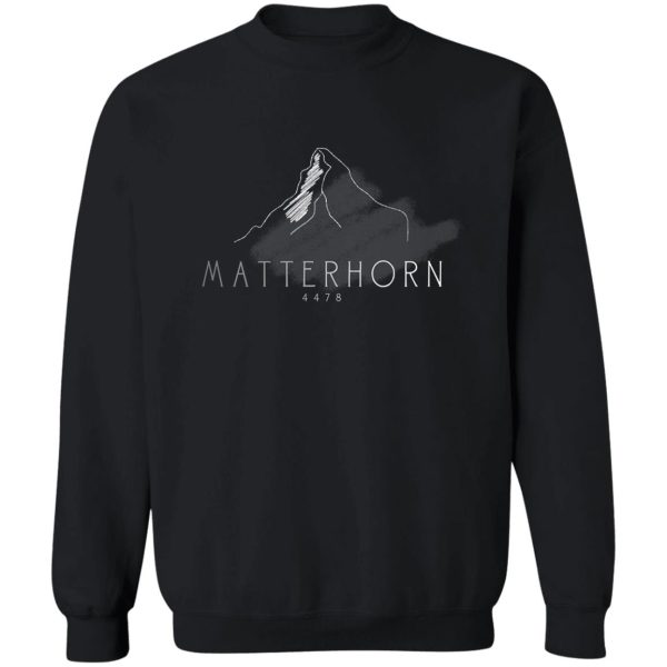 matterhorn alps hiking beginner sweatshirt