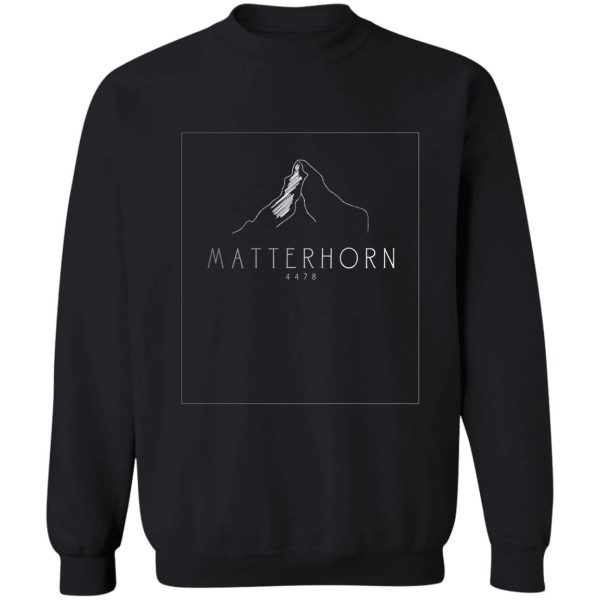 matterhorn alps hiking mountain sweatshirt