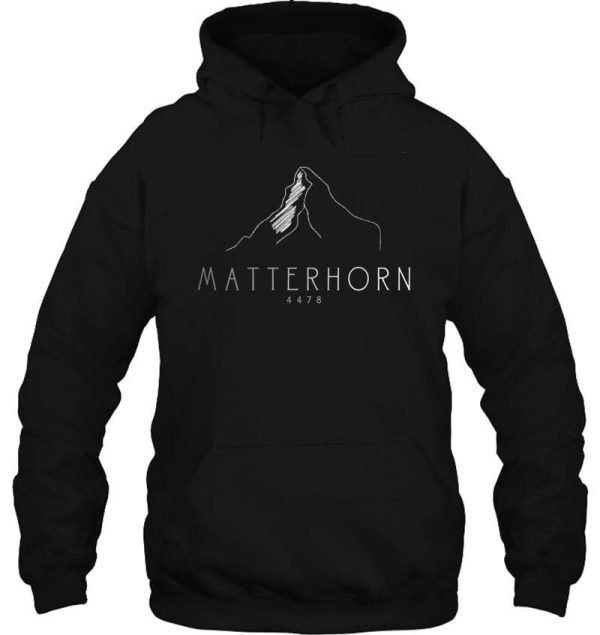 matterhorn alps mountain hiking mountaineering hoodie