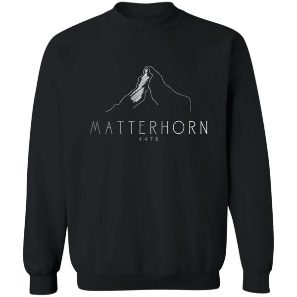 matterhorn alps mountain hiking mountaineering sweatshirt