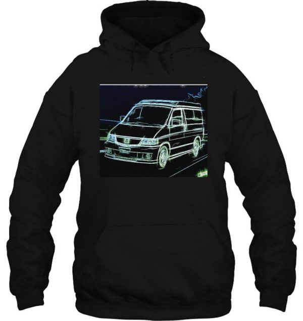 mazda bongo friendee campervan neon design hoodie