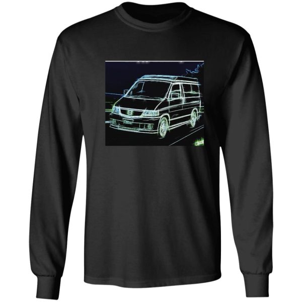 mazda bongo friendee campervan neon design long sleeve