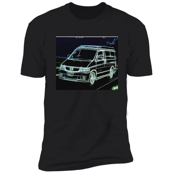 mazda bongo friendee campervan neon design shirt