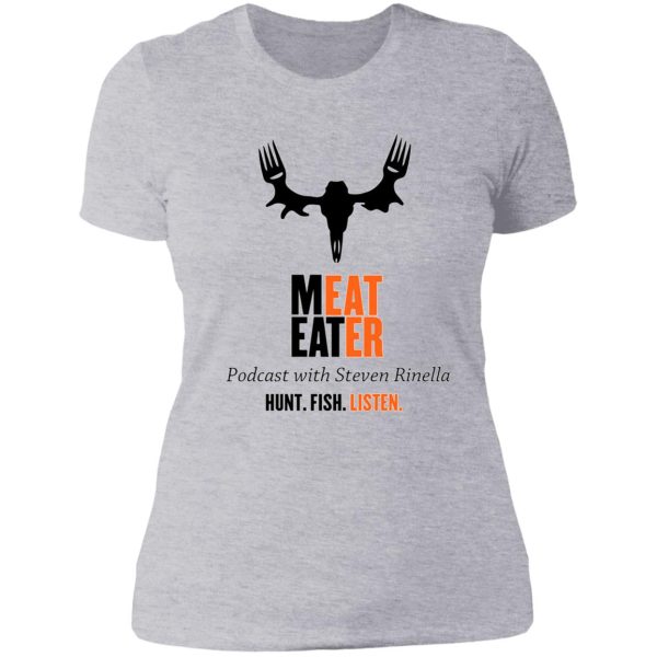 meat eater hunting podcast logo lady t-shirt