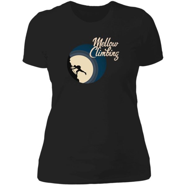 mellow climbing lady t-shirt