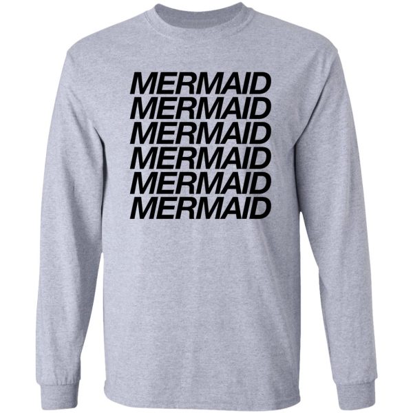 mermaid mermaid - hipster sarcastic teen long sleeve