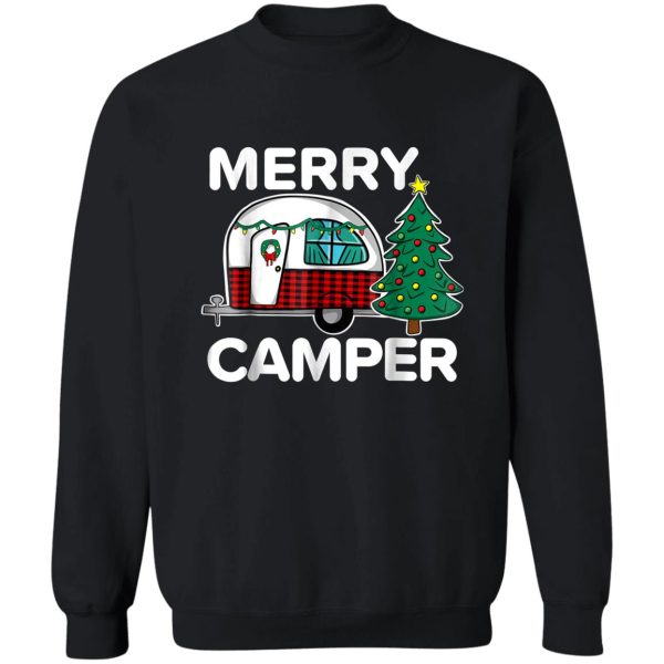 merry-camper-vintage-camper-christmas-tree-decor sweatshirt