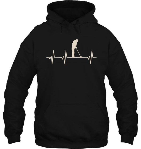 metal detecting heartbeat pulse gift for metal detectors hoodie